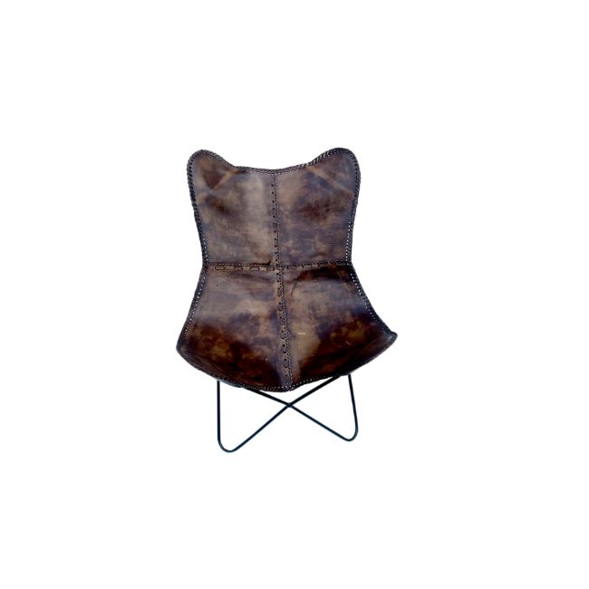 LEATHER BUTTERFKY CHAIR