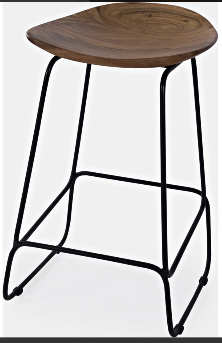 COUNTER HEIGHT BACKLESS STOOL