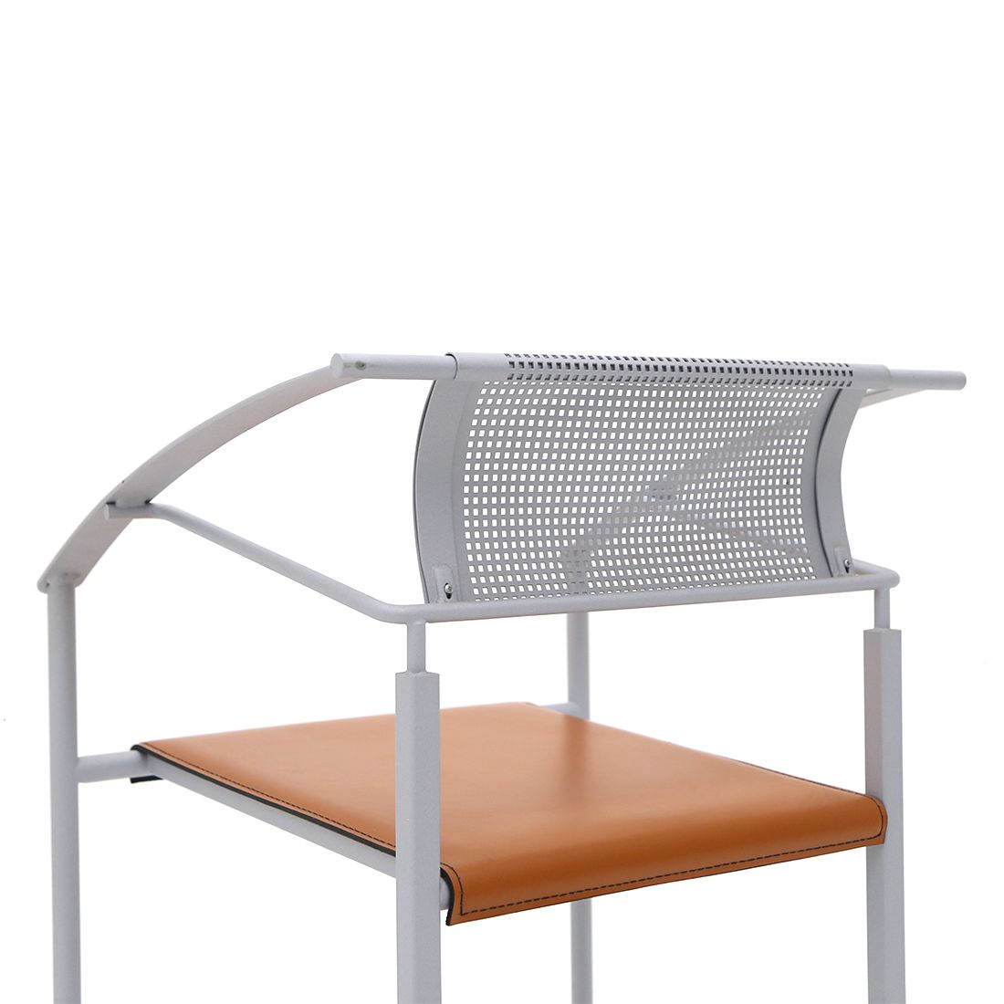 VINTAGE CHAIR WITH LEATHER SEAT