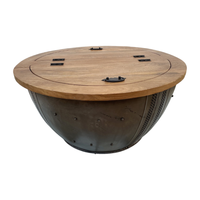 WOODEN STORAGE  COFFEE TABLE