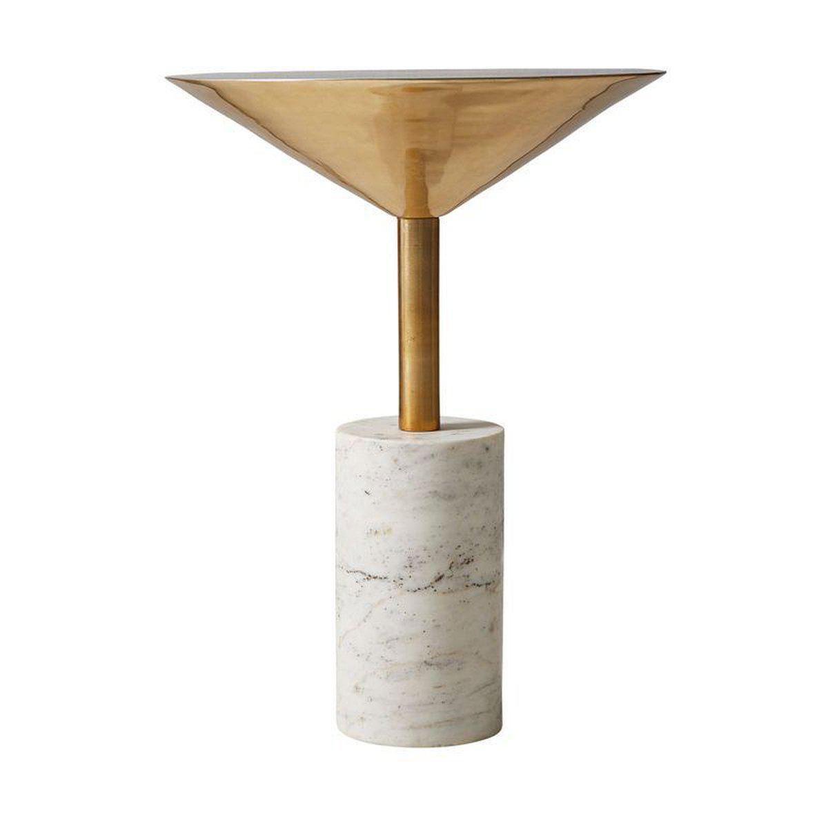 GOLD AND MARBLE SIDE TABLE