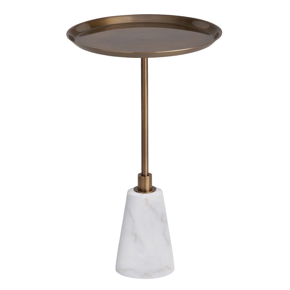 GOLD BRASS ACCENT TABLE